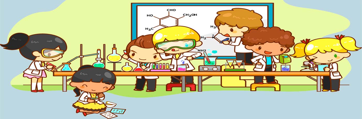 Ученики занимаются исследованиями в лаборатории